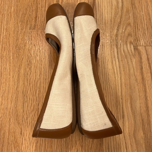 Softwalk Comfort Beige Flats - Picture 3 of 8